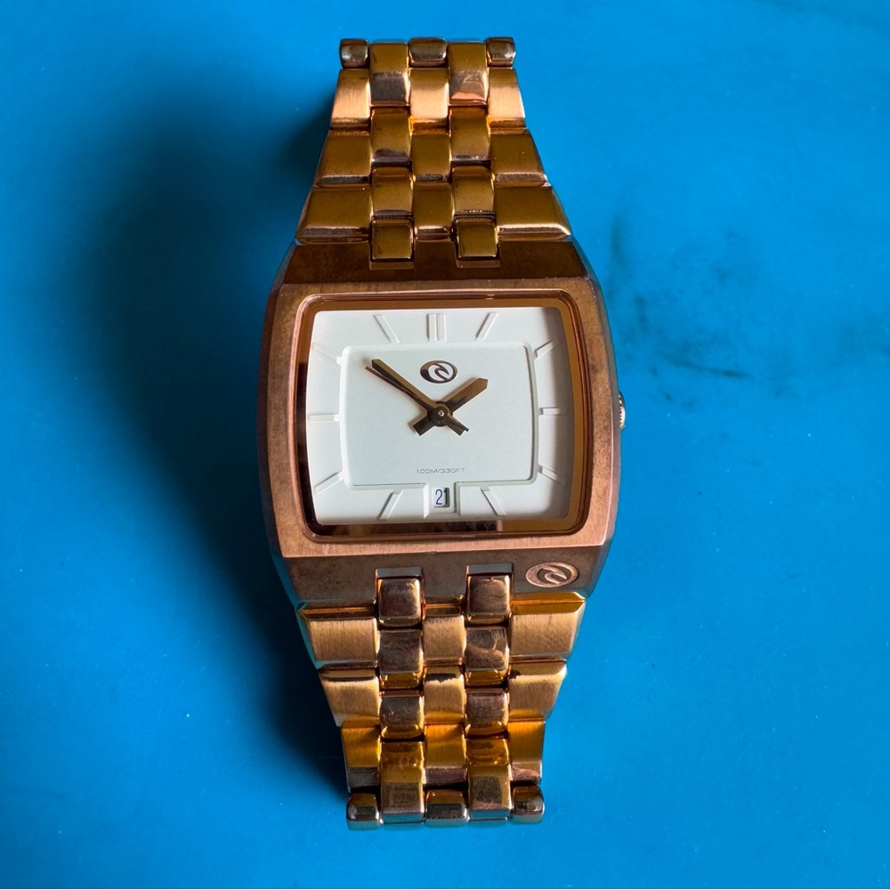 Sold - Rip Curl 'Berlin' Core Surf Watch watch in rose gold - 6.25" bracelet